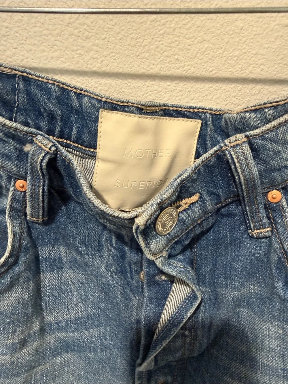 MOTHER The Whole Fray Denim Culotte Shorts